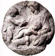 michelangelo, Madonna and Child with the Infant Baptist